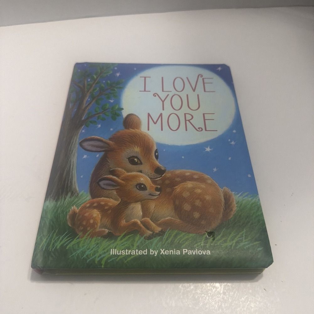 I Love You More Board Book Xenia Pavlova Illustrated Childrens Deer Story 1-5
